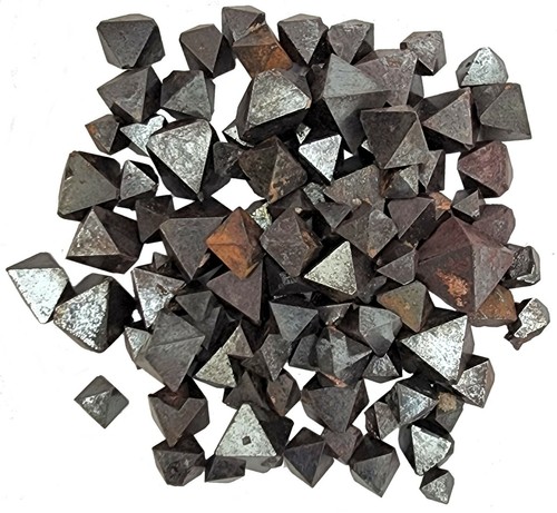 Magnetite octahedrons - magnetite,